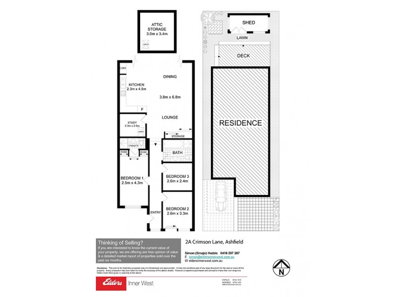 2A Crimson Lane, Ashfield NSW 2131 Floorplan