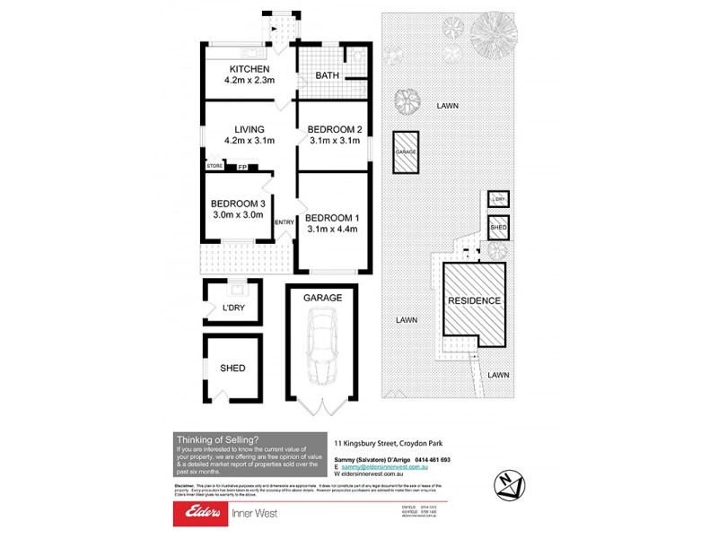 11 Kingsbury Street, Croydon Park NSW 2133 Floorplan