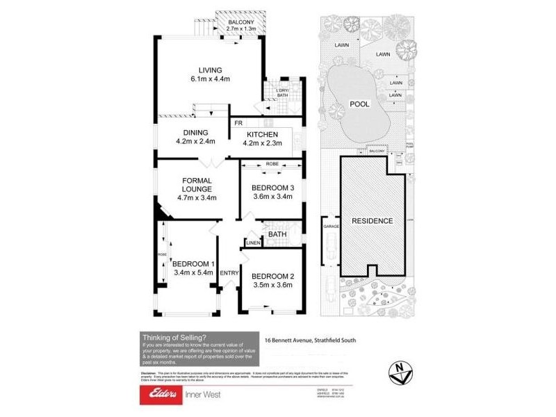 16 Bennett Ave, Strathfield South NSW 2136 Floorplan