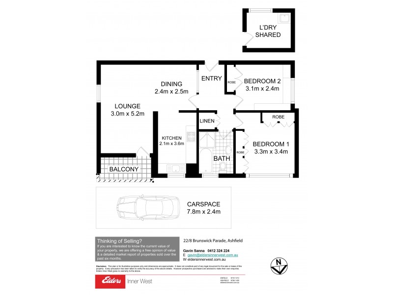 22/8 Brunswick Parade, Ashfield NSW 2131