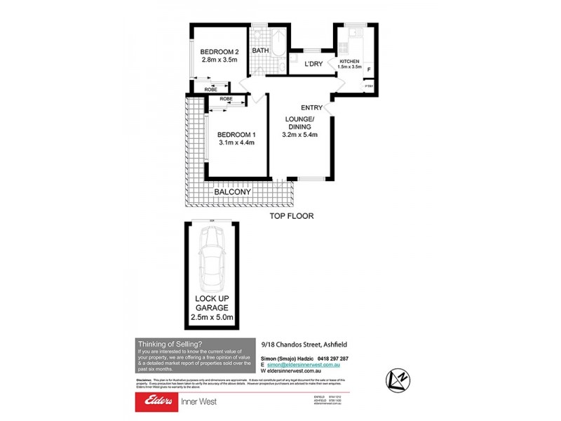 9/18 Chandos Street, Ashfield NSW 2131 Floorplan