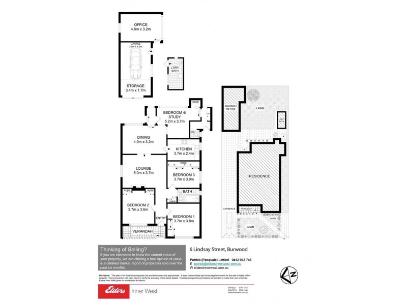 6 Lindsay Street, Burwood NSW 2134 Floorplan