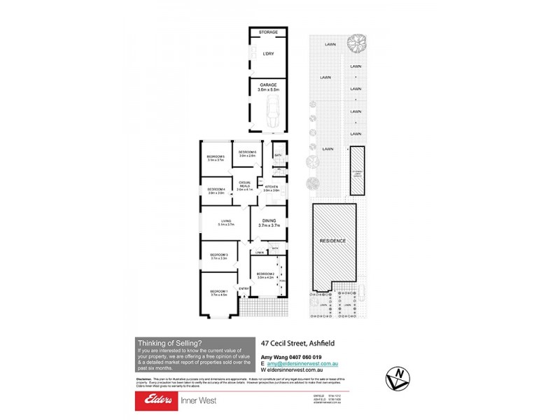 47 Cecil Street, Ashfield NSW 2131 Floorplan