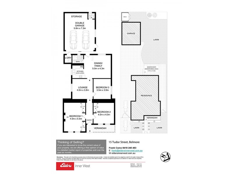 15 Tudor Street, Belmore NSW 2192 Floorplan