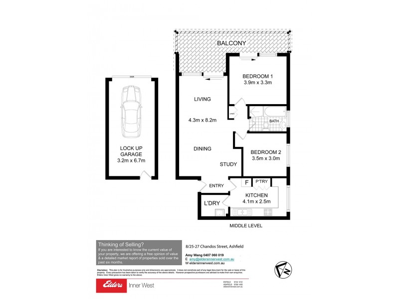 8/25-27 Chandos Street, Ashfield NSW 2131 Floorplan