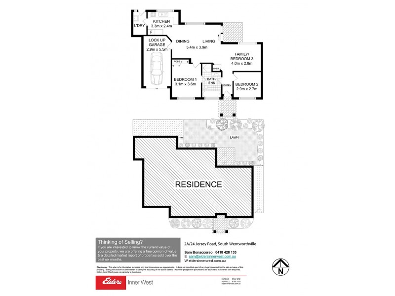 2A/24 Jersey Road, South Wentworthville NSW 2145 Floorplan