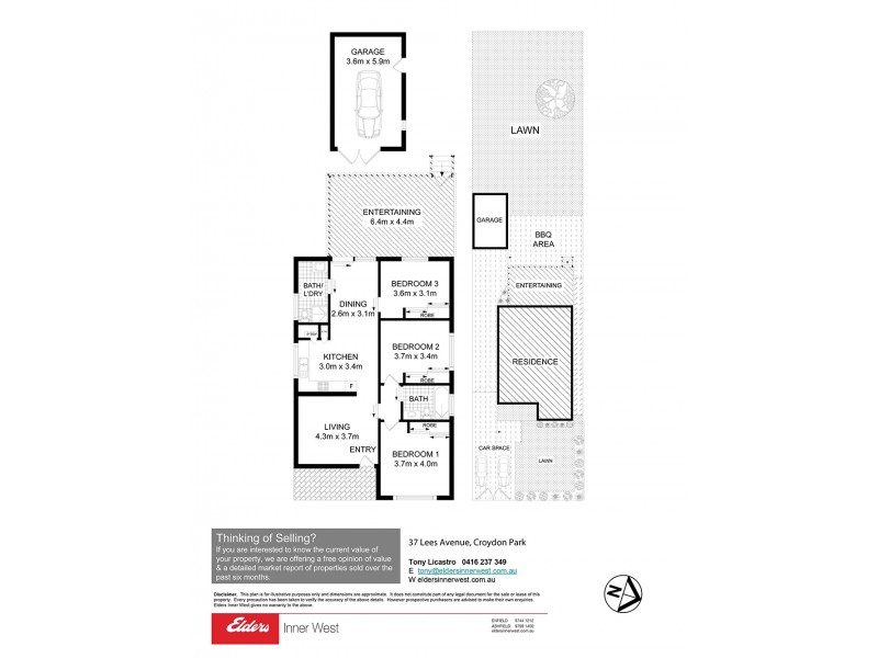 37 Lees Avenue, Croydon Park NSW 2133 Floorplan
