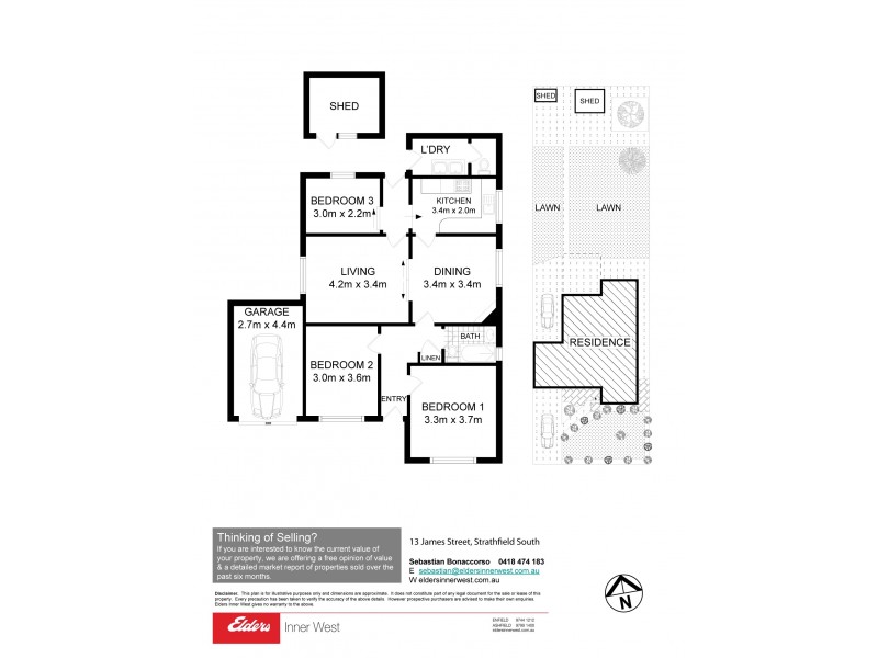 13 James Street, Strathfield South NSW 2136 Floorplan