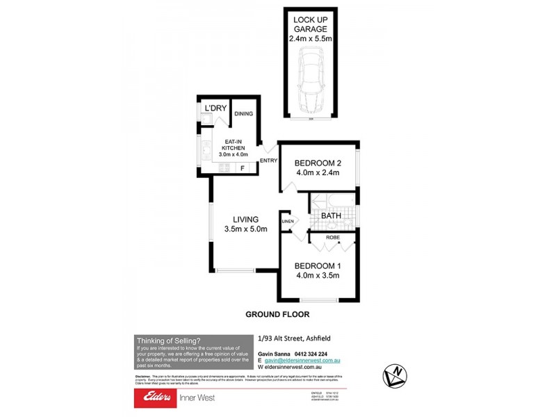 1/93 Alt Street, Ashfield NSW 2131 Floorplan