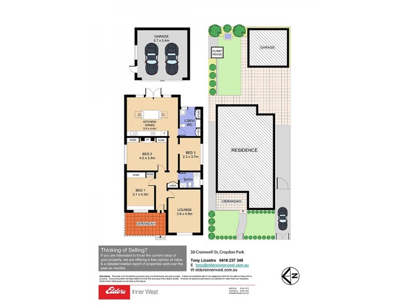 38 Cromwell St, Croydon Park NSW 2133 Floorplan
