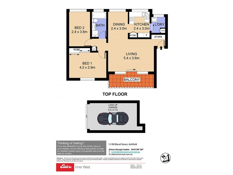 11/90 Bland Street, Ashfield NSW 2131 Floorplan