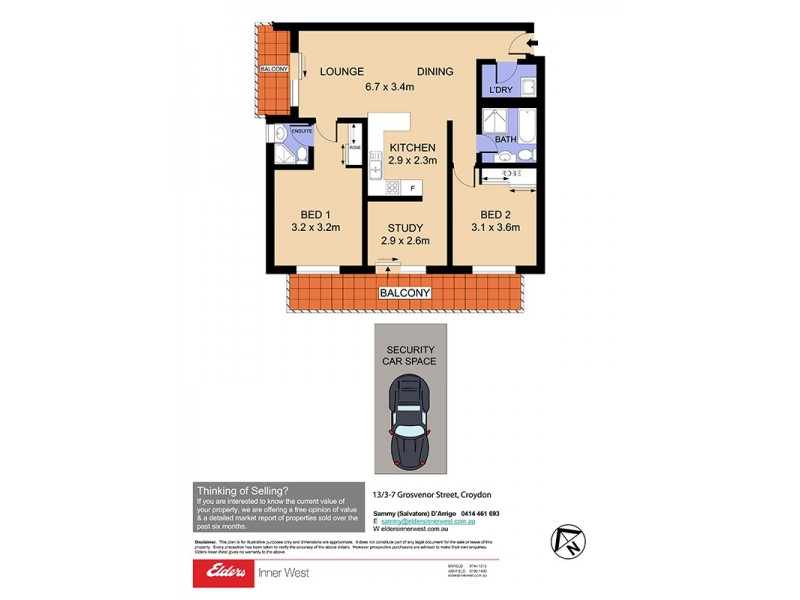 13/3-7 Grosvenor Street, Croydon NSW 2132 Floorplan