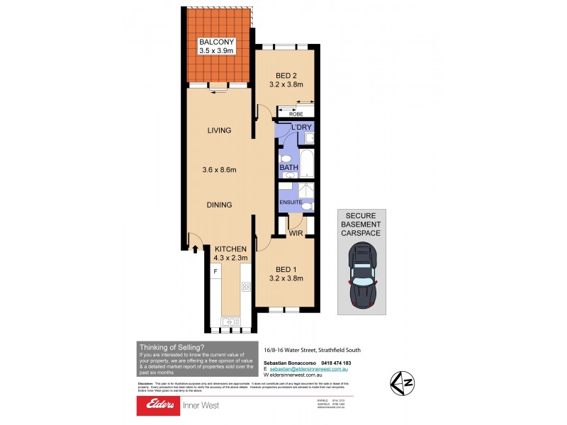 16/8-16 Water Street, Strathfield South NSW 2136 Floorplan