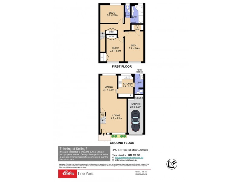 2/47 Frederick Street, Ashfield NSW 2131 Floorplan