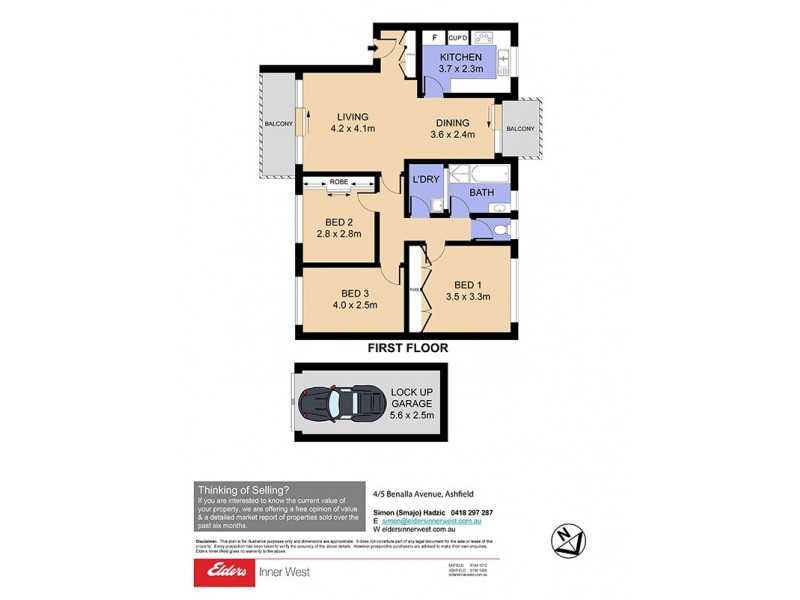 4/5 Benalla Avenue, Ashfield NSW 2131 Floorplan