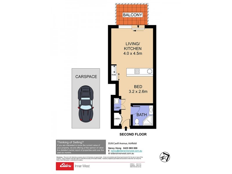 35/8 Cavill Avenue, Ashfield NSW 2131 Floorplan