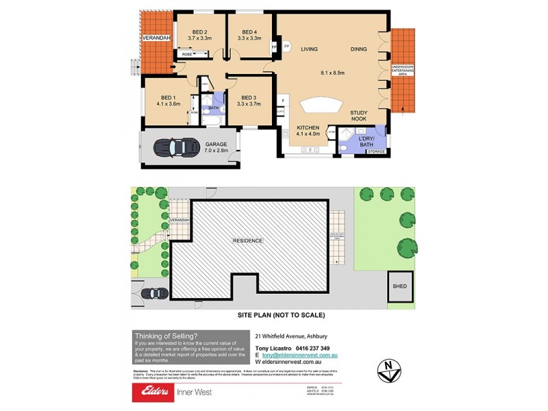 21 Whitfield Avenue, Ashbury NSW 2193 Floorplan
