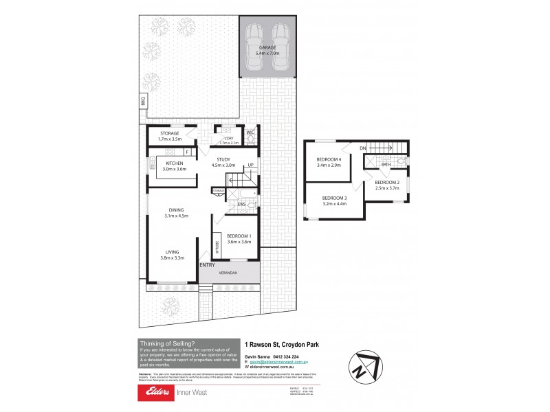 1 Rawson Street, Croydon Park NSW 2133 Floorplan