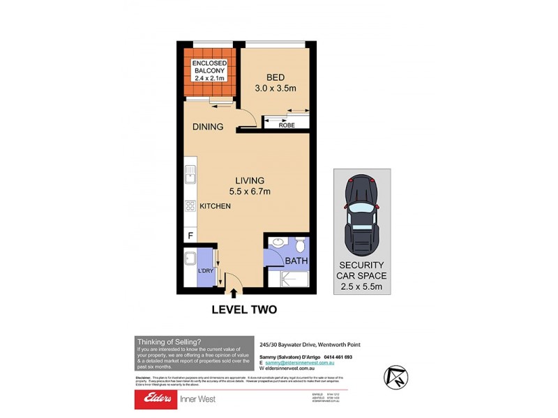 245/30 Baywater Drive, Wentworth Point NSW 2127 Floorplan