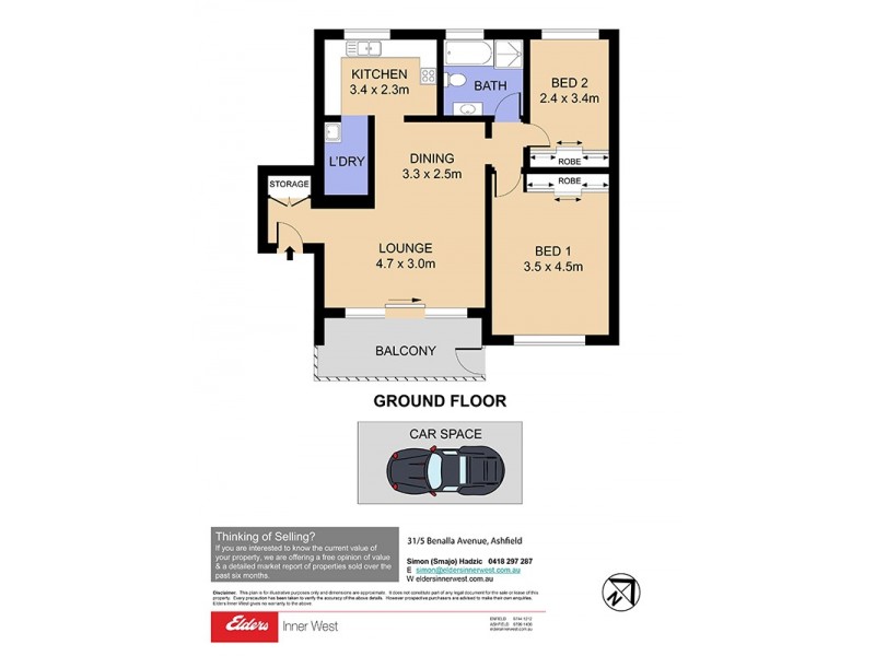 31/5 Benalla Avenue, Ashfield NSW 2131 Floorplan