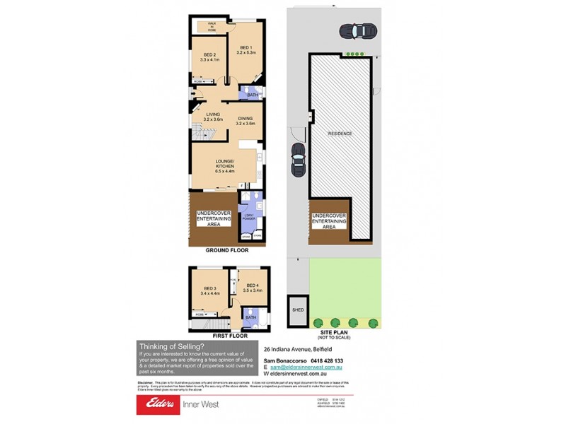 26 Indiana Avenue, Belfield NSW 2191 Floorplan