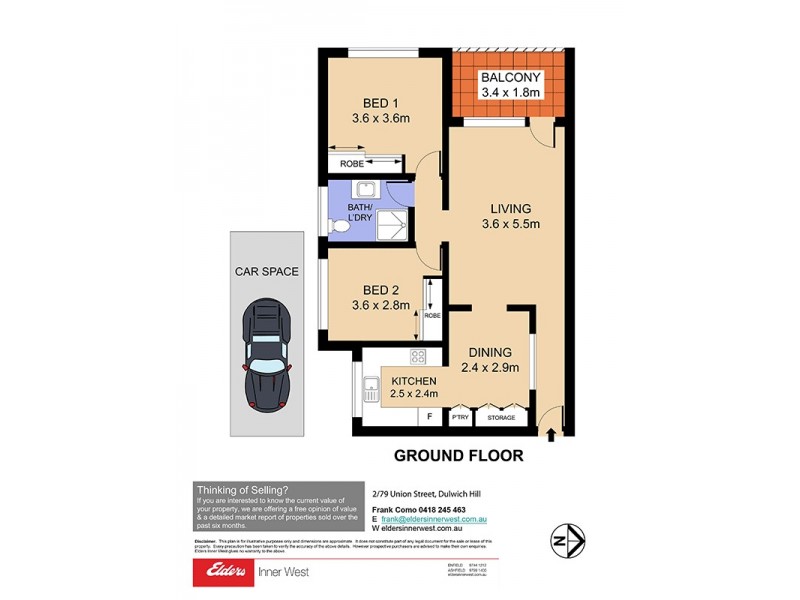 2/79 Union Street, Dulwich Hill NSW 2203 Floorplan