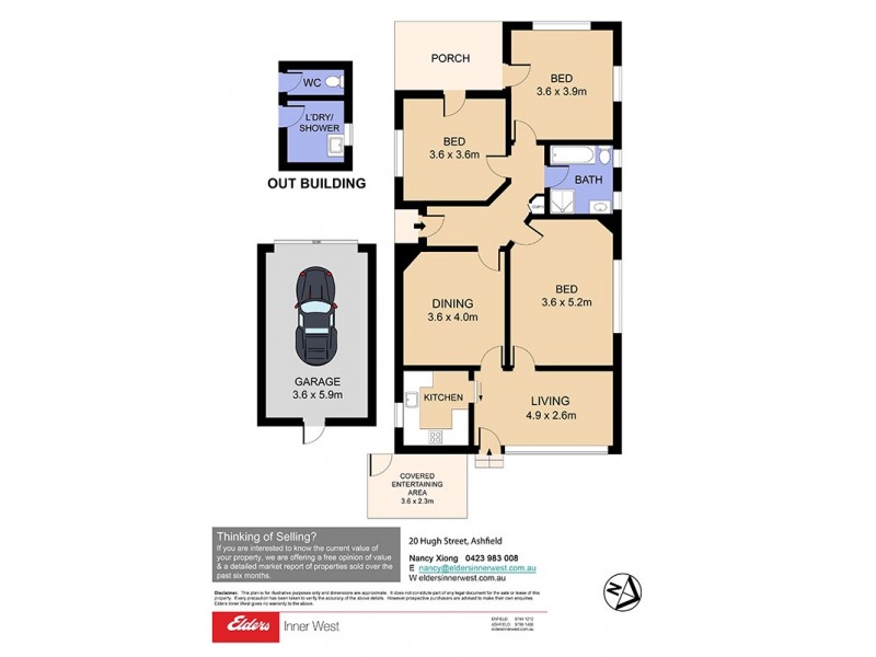 20 Hugh Street, Ashfield NSW 2131 Floorplan