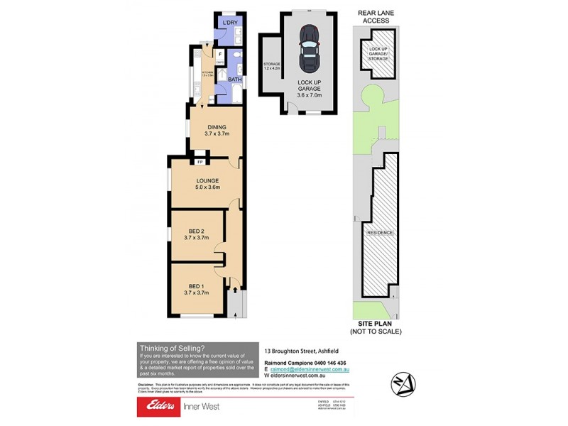 13 Broughton Street, Ashfield NSW 2131 Floorplan