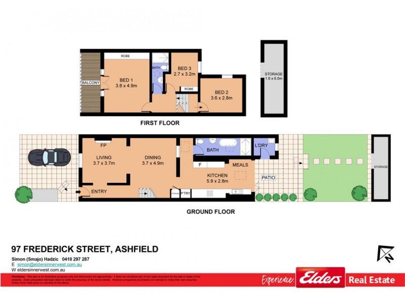 97 Frederick Street, Ashfield NSW 2131 Floorplan