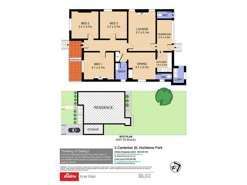 3 Canterton Street, Hurlstone Park NSW 2193 Floorplan
