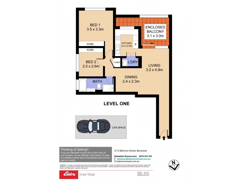 5/12-16 Belmore Street, Burwood NSW 2134 Floorplan