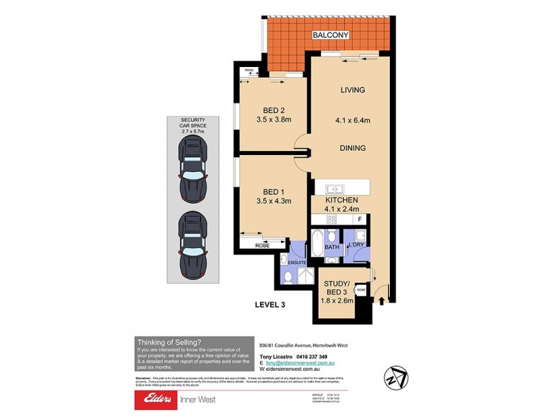 306/81-86 Courallie Avenue, Homebush West NSW 2140 Floorplan