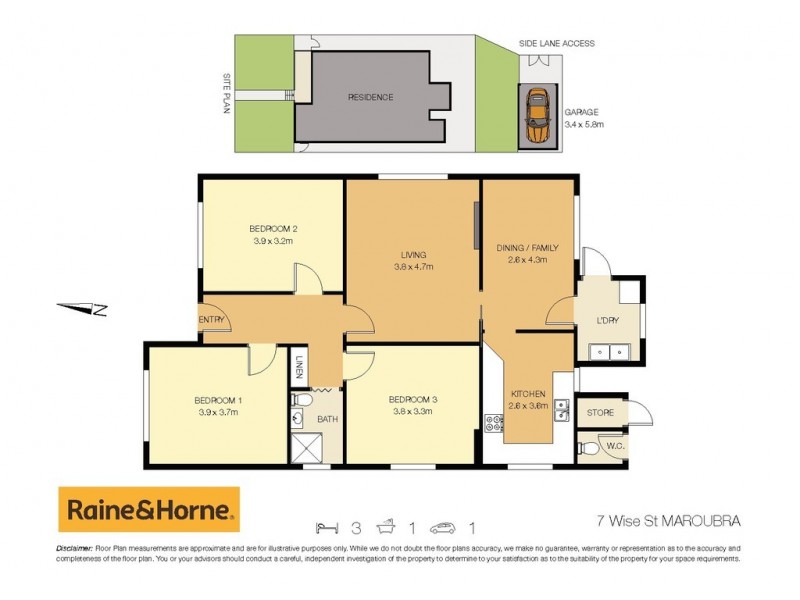 7 Wise Street, Maroubra NSW 2035 Floorplan