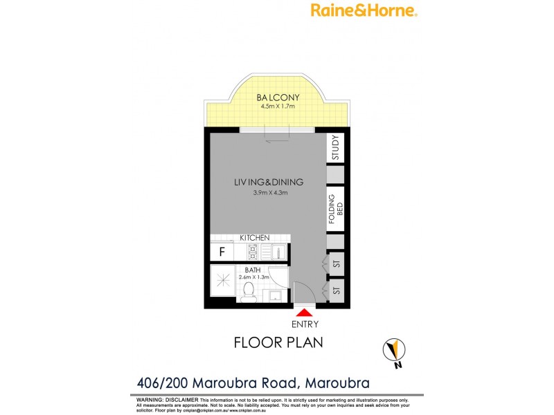 406/200 Maroubra Road, Maroubra NSW 2035 Floorplan