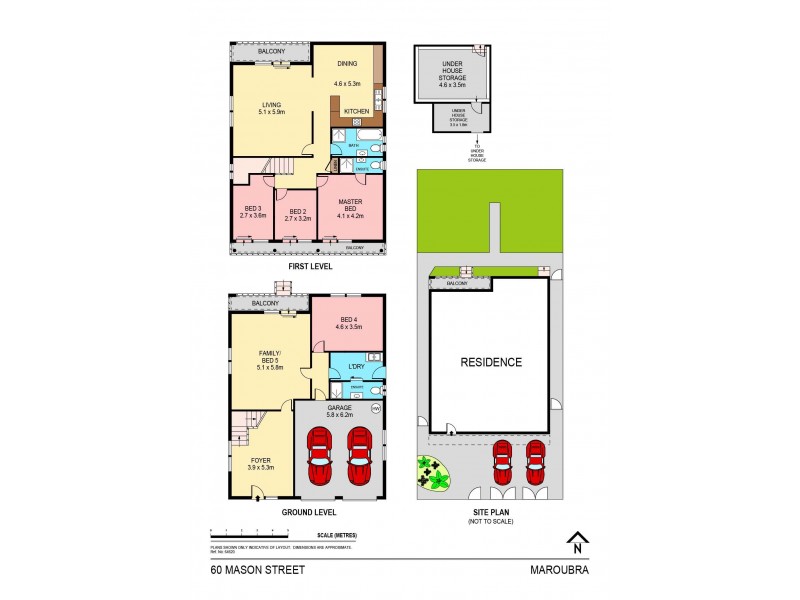60 Mason Street, Maroubra NSW 2035 Floorplan