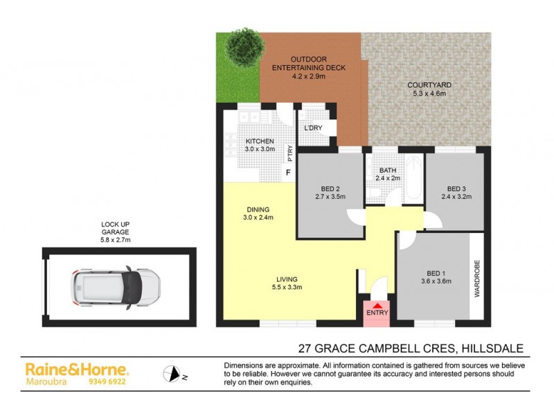 2/27 GRACE CAMPBELL CRESCENT, Hillsdale NSW 2036 Floorplan