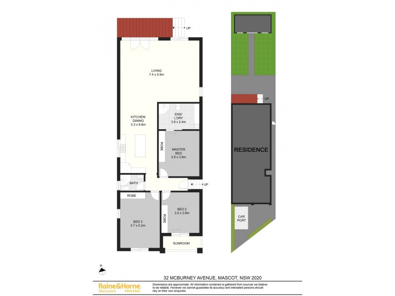 32 McBurney Avenue, Mascot NSW 2020 Floorplan