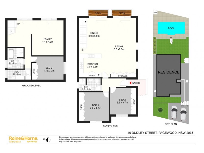 46 DUDLEY STREET, Pagewood NSW 2035 Floorplan