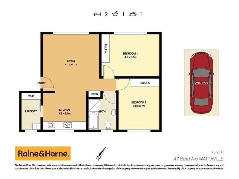 5/47 Baird Avenue, Matraville NSW 2036 Floorplan