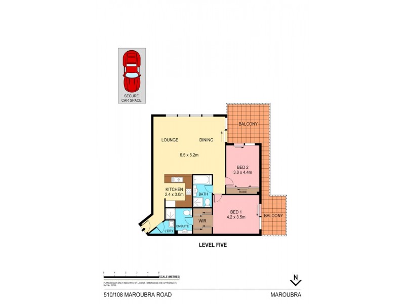 510/108 Maroubra Road, Maroubra NSW 2035 Floorplan