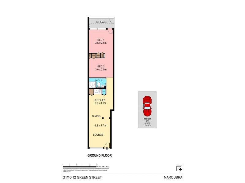 G1/10-12 Green Street, Maroubra NSW 2035 Floorplan