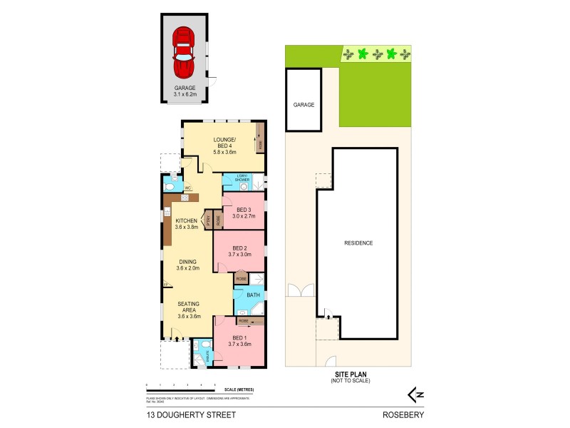 13 Dougherty Street, Rosebery NSW 2018 Floorplan