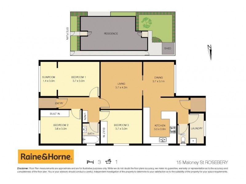 15 Maloney Street, Rosebery NSW 2018 Floorplan