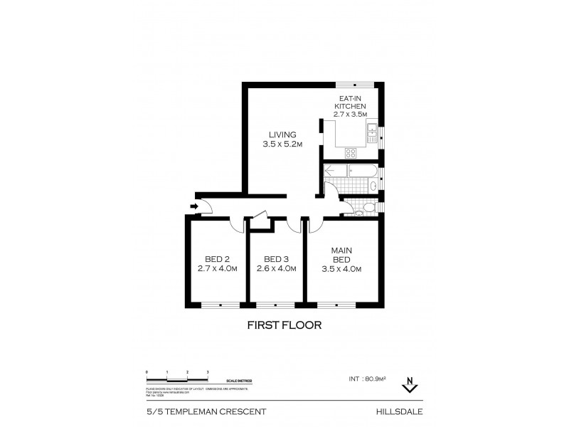 5/5 Templeman Crescent, Hillsdale NSW 2036 Floorplan