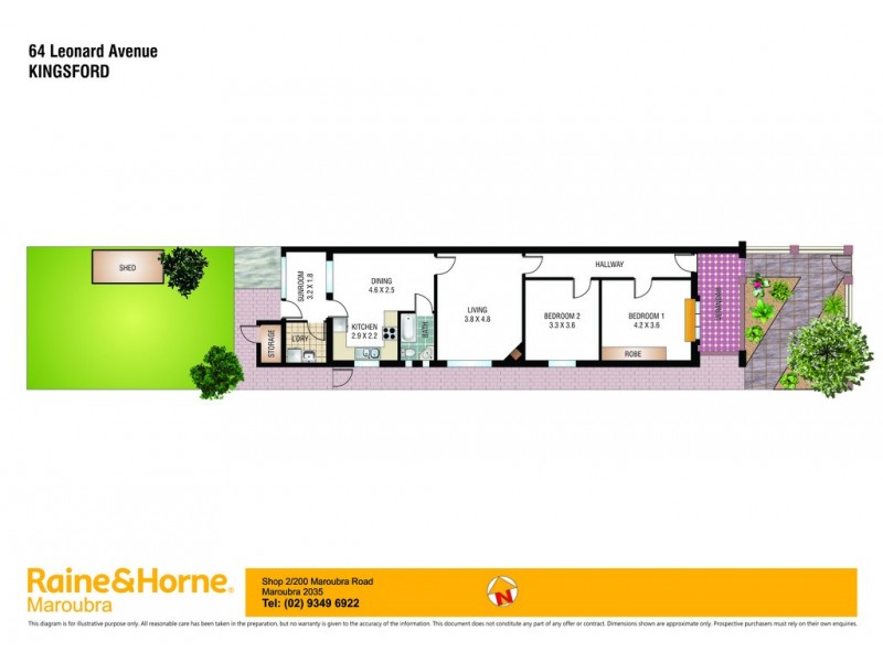 64 Leonard Avenue, Kingsford NSW 2032 Floorplan