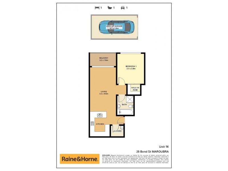 14/25-29 Bond Street, Maroubra NSW 2035 Floorplan