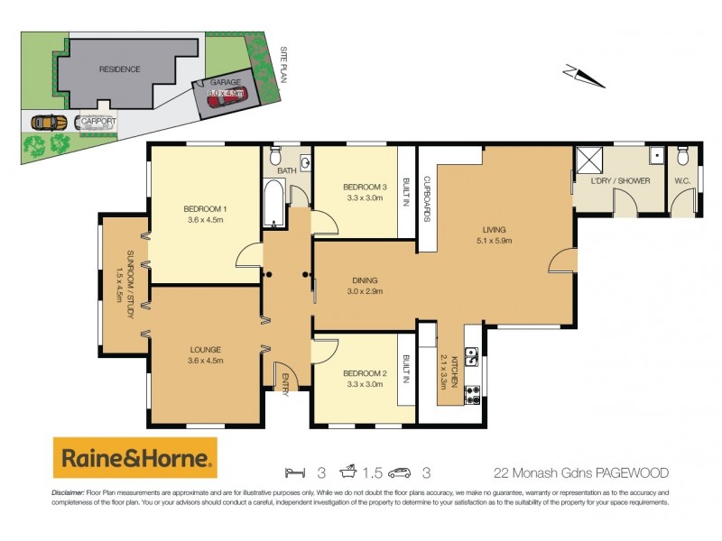 22 Monash Gardens, Pagewood NSW 2035 Floorplan
