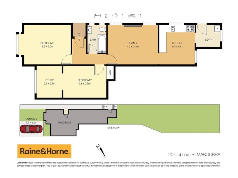 20 Cobham Street, Maroubra NSW 2035 Floorplan