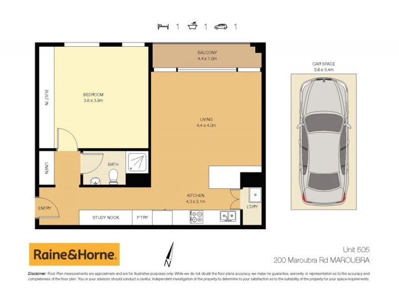 505/200 Maroubra Road, Maroubra NSW 2035 Floorplan