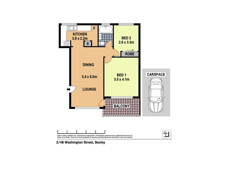 3/48 Washington Stret, Bexley NSW 2207 Floorplan